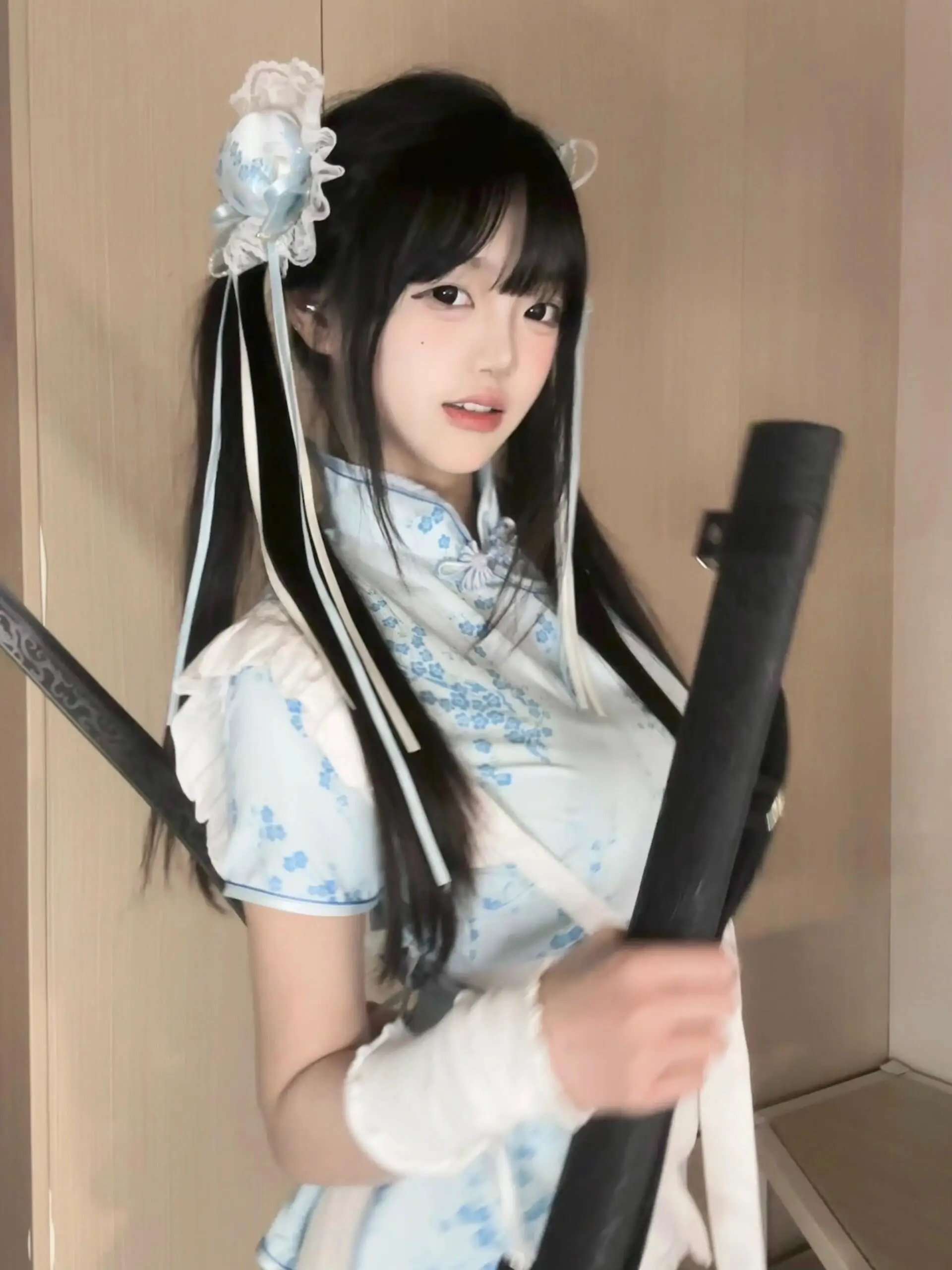 Nouveau chinois Sle Dr ort Sve ort usage quotidien doux fille femme de chambre orm loween Cisas Cosplay...