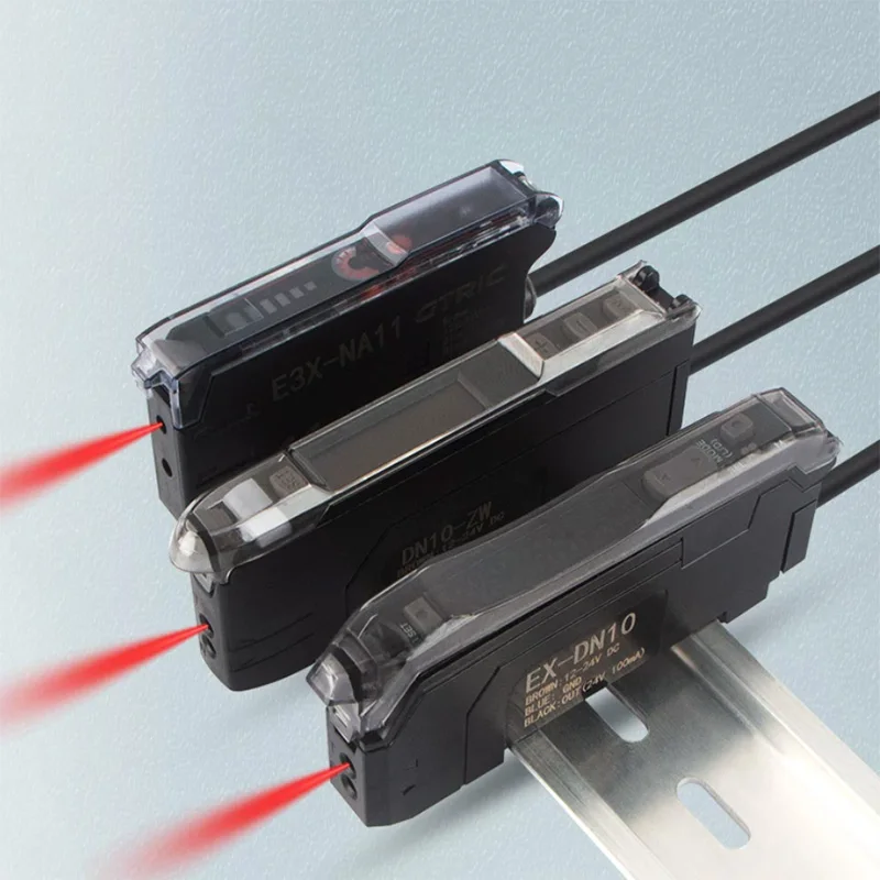 1pcs E3X-NA11 EX-DN10 E3X-NA41 EX-DP10 High precision fiber optic sensor 10-30VDC 3-wire NPN PNP digital photoelectric switch