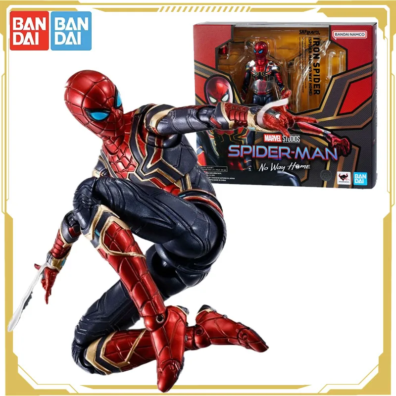 

Bandai Orignal S.H.Figuarts Spider-Man：No Way Home Peter Parker Action Figure Toys for Boys Girls Kids Gift Model Ornaments