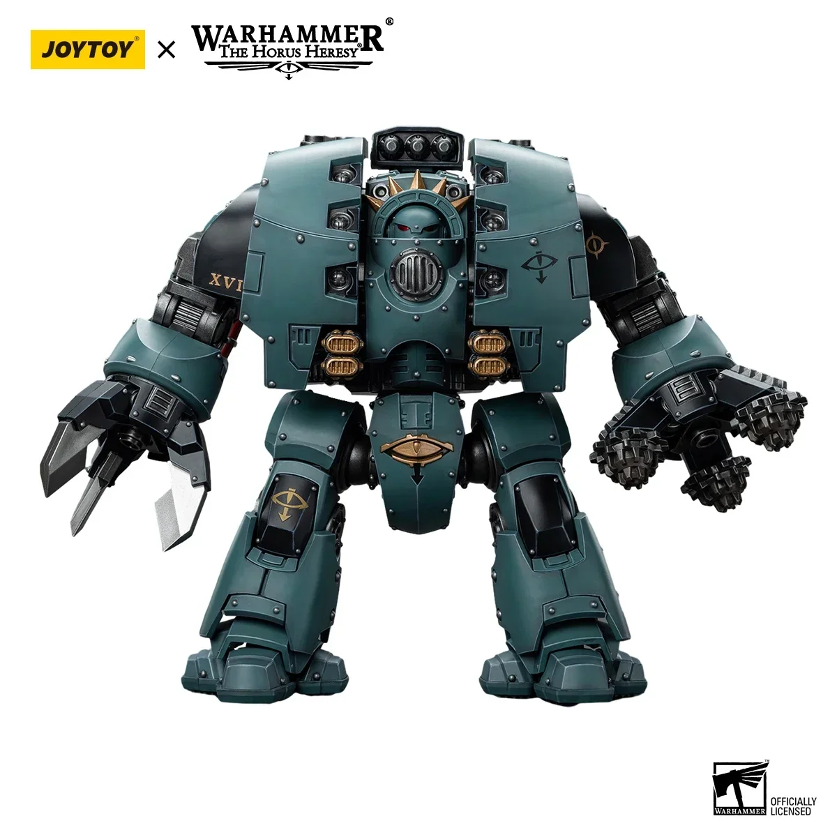 

JOYTOY Warhammer 40k 1/18 Action Figures Mecha Anime 28.6cm Sons of Horus Leviathan Dreadnought with Siege Drills In Stock