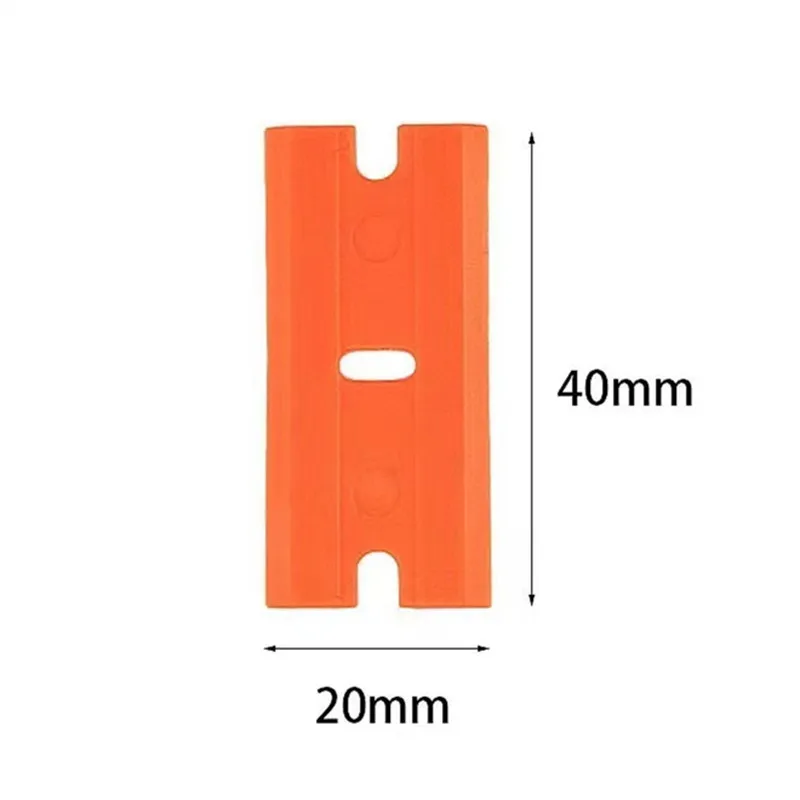 1PC Plastic Scraper Tool with 10PCS Plastic Blades for Removing Glue, Sticker, Decals, Tint from Car Window and Glass