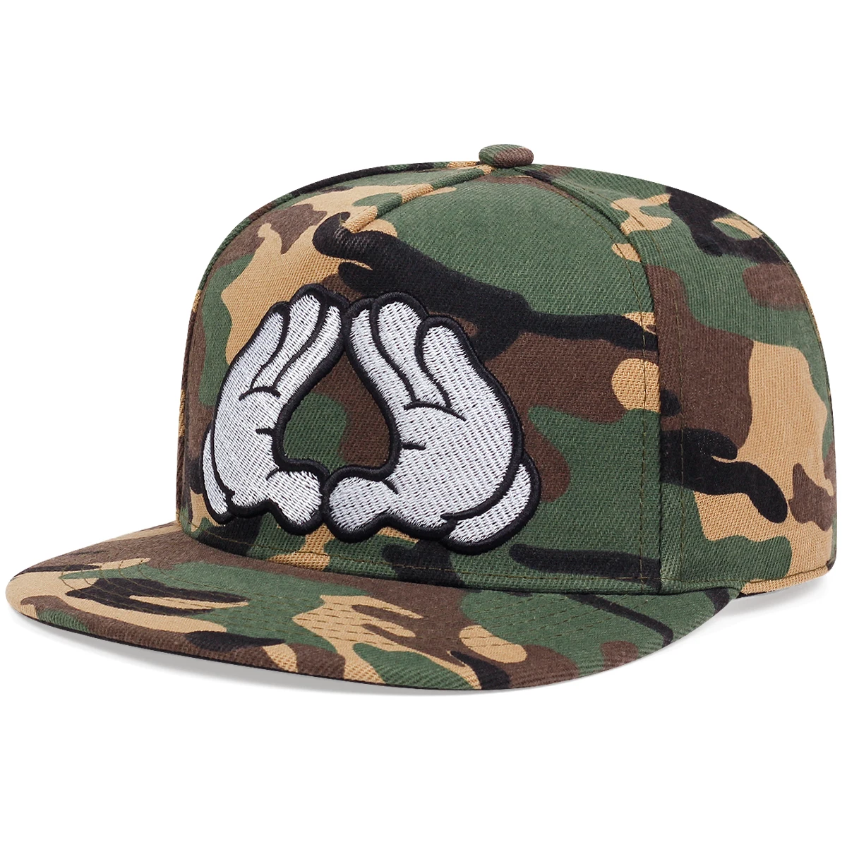  Camouflage Embroidered Baseball Hat Snapback Caps Hip-hop Hats Outdoor Adjustable Unisex Sunshade Cowboy Sunscreen Hat
