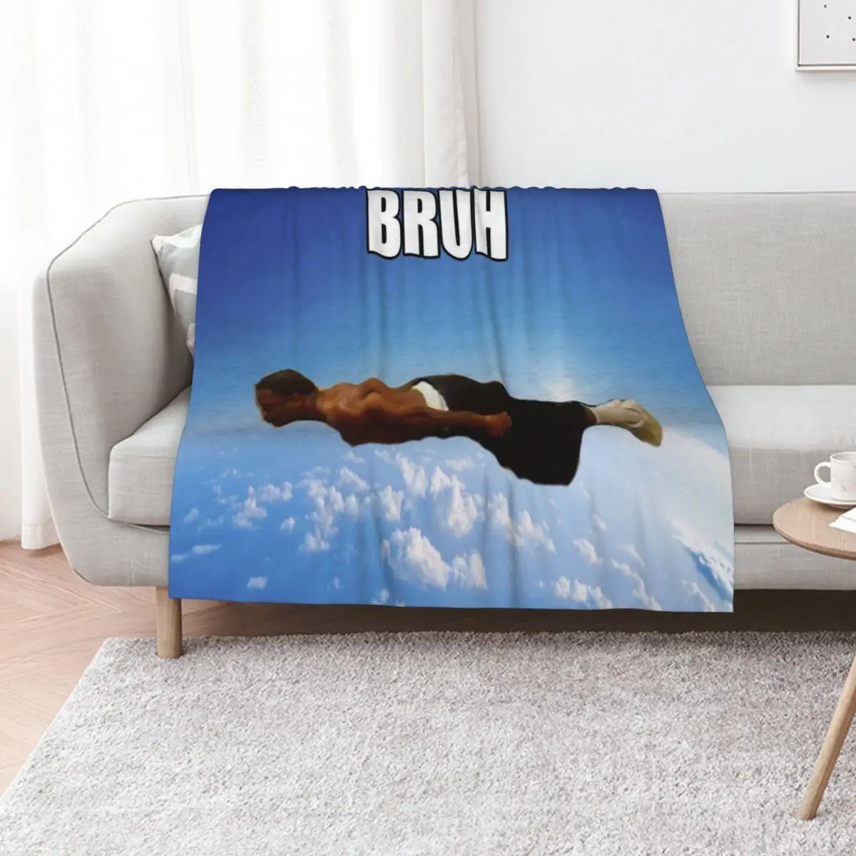 

bruh flying midget Throw Blanket christmas gifts Summer bed plaid Moving Blankets