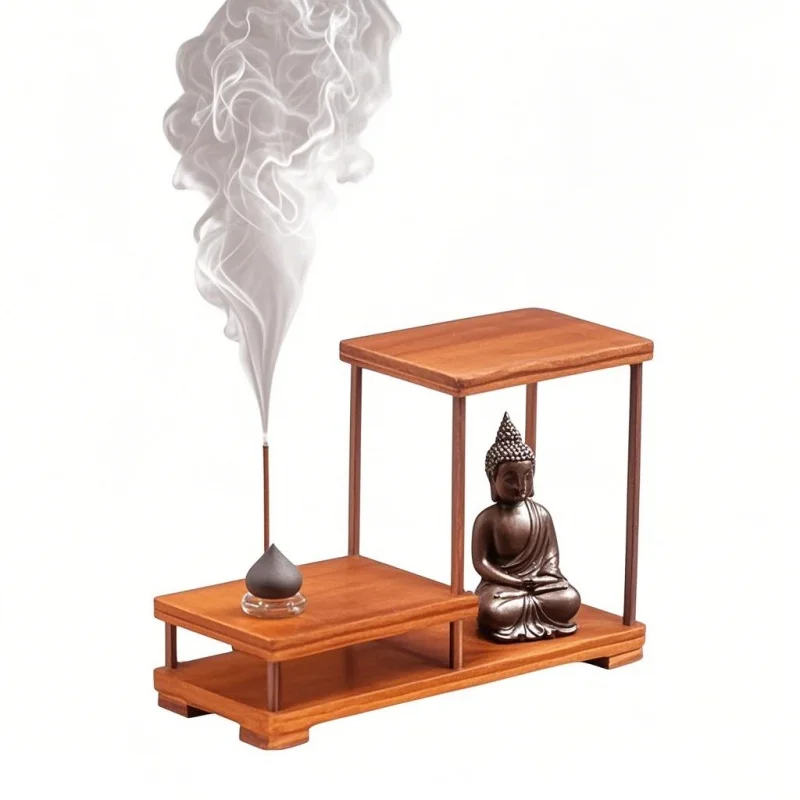 Miniature Wooden Decorative Shelves Coffee Tea Sets Pedestal Figurines Vase Flower Pot Sorting Table Plant Shelf Display Stand