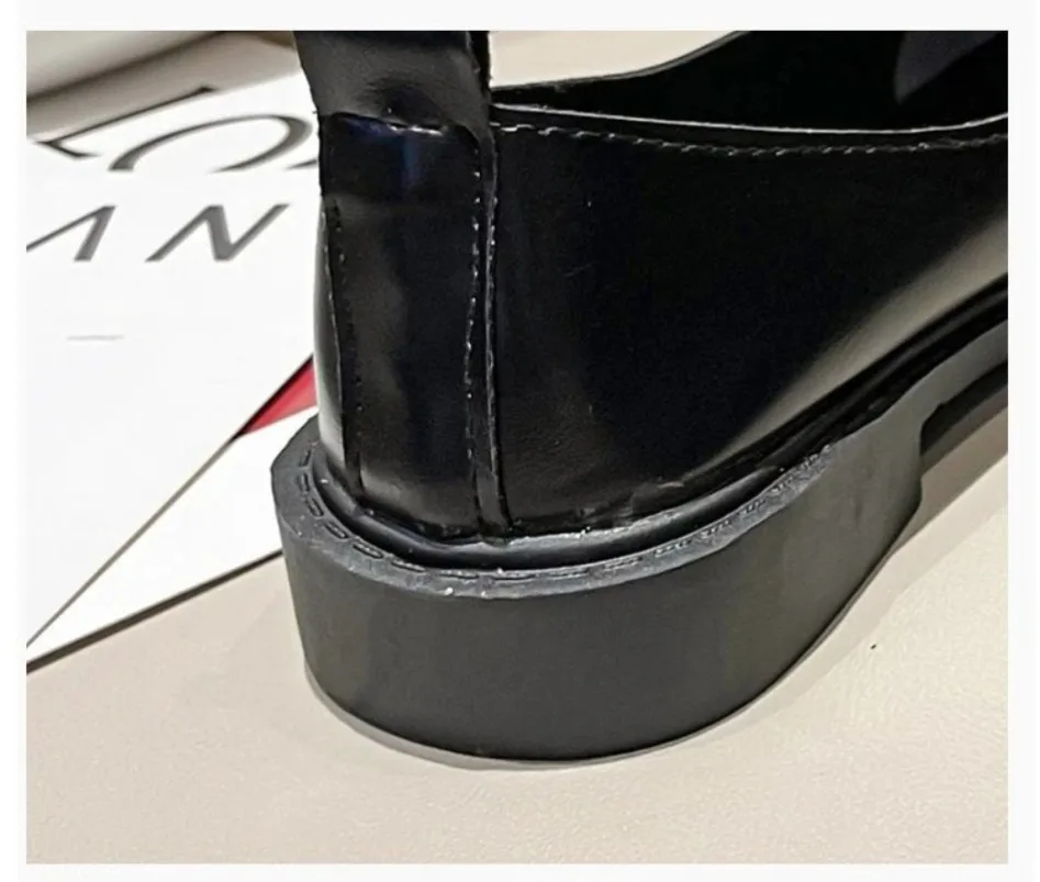 Roman Women Low Heel Pumps Ladies Female Footwear Flat Shoes Square Toe Autumn Casual Sneaker Shallow Mouth Soft Retro Fall PU view 5