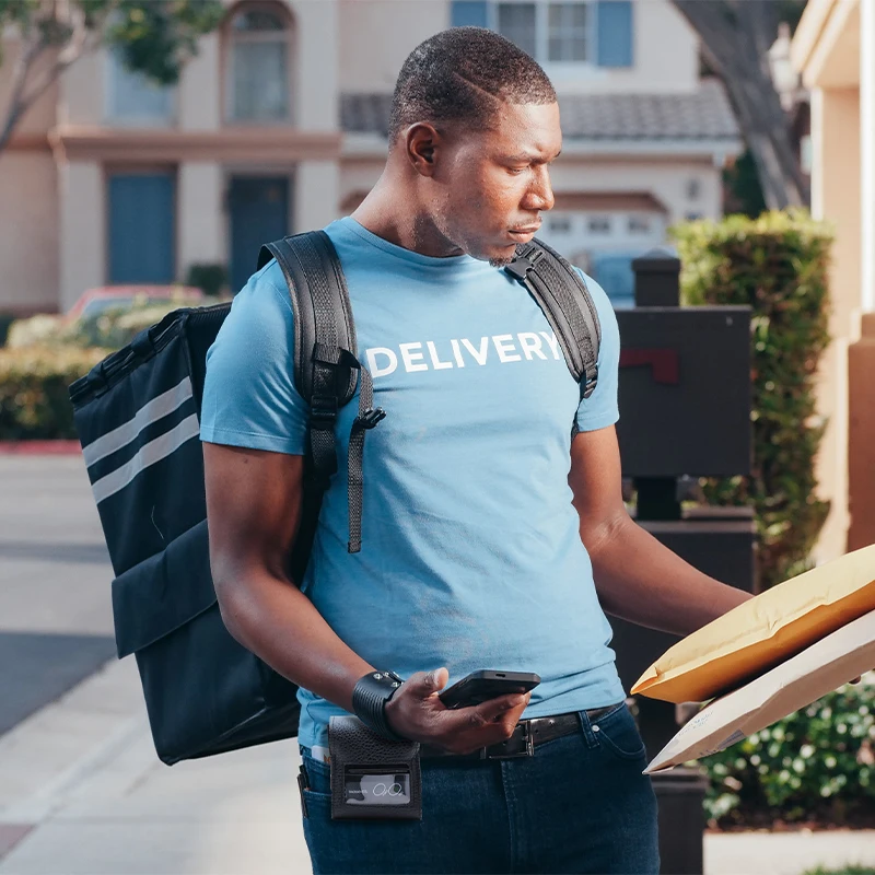 Kompaktowa drukarka termiczna paragonów 58 mm, bezprzewodowa, mobilna drukarka POS do iOS i Android, produkt dostępny od ręki.