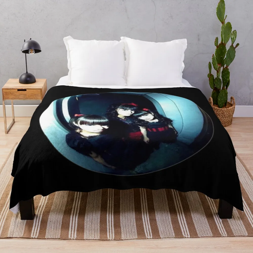 OG Babymetal - Kawaii Metal - Circle Fan Art Throw Blanket blankets and throws halloween Shaggy Blankets