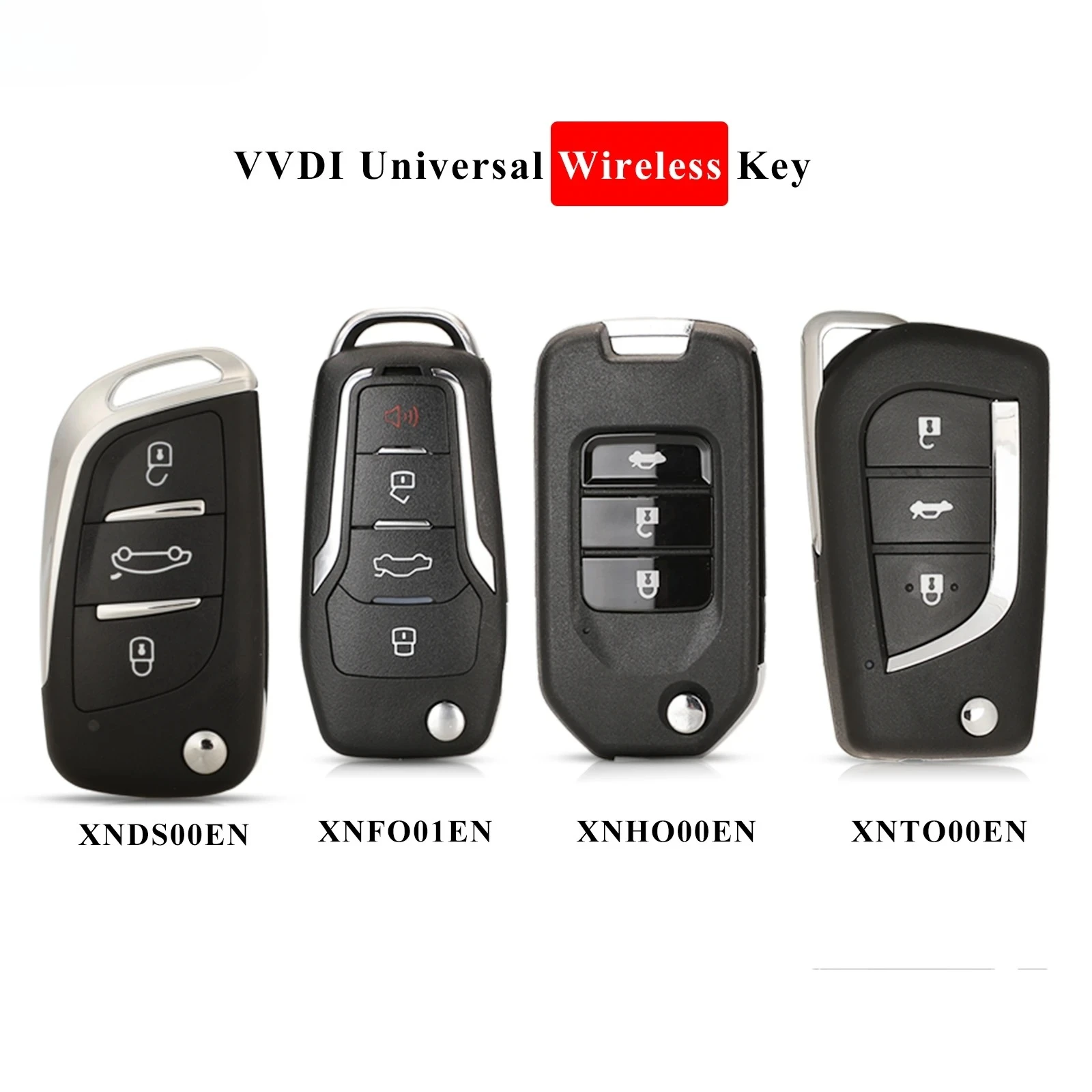 5pcs Xhorse XNFO01EN /XNHO00EN /XNTO00EN XNDS00EN Wireless Universal Remote Key 3/4BTN For VVDI2/VVDI Key Tool