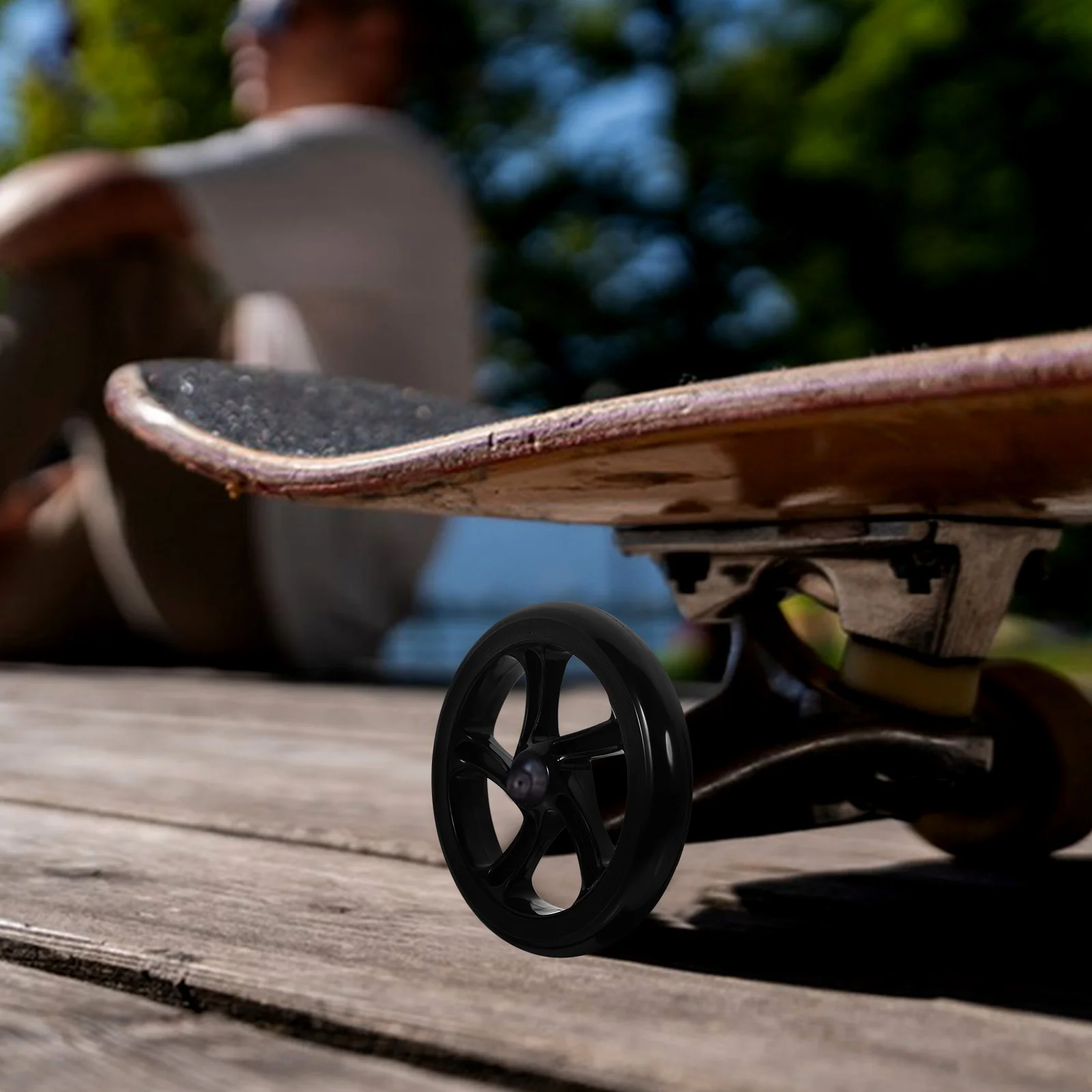 

2 шт. универсальные колеса для самоката, замена для электросамокатов и трюковых досок, износостойкие, профессиональные, гибкие