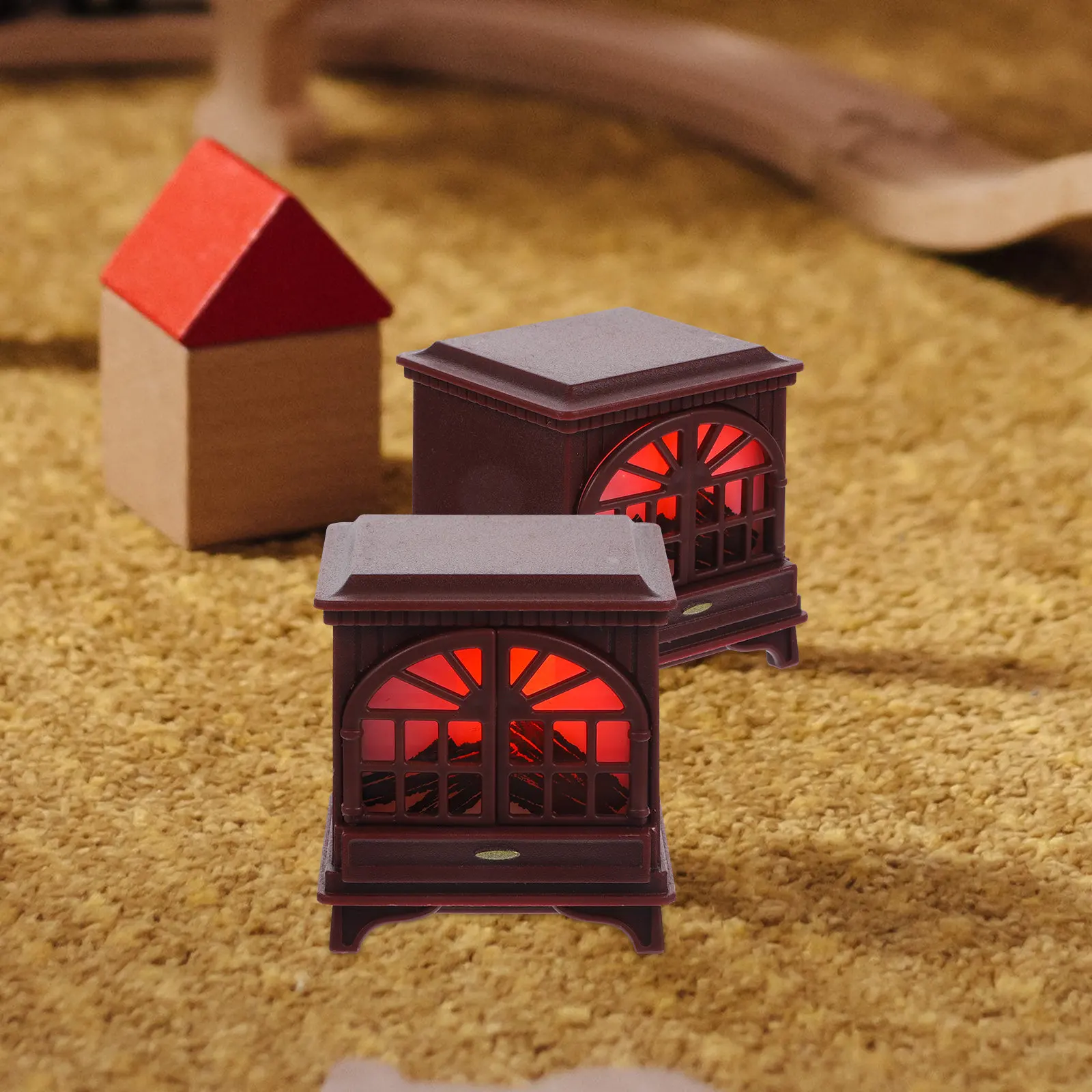 

Миниатюрный пластиковый камин-украшение для кукольного домика, аксессуар для мини-дома, реквизит для поделок своими руками, декор для создания теплой и уютной атмосферы