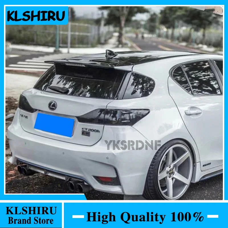 CARBON FIBER Rear Roof Lip Spoiler For Lexus CT200h 2011 2012 2013-2021 Car Rear Trunk Wing Roof Rear Wing Body Kit Accessories