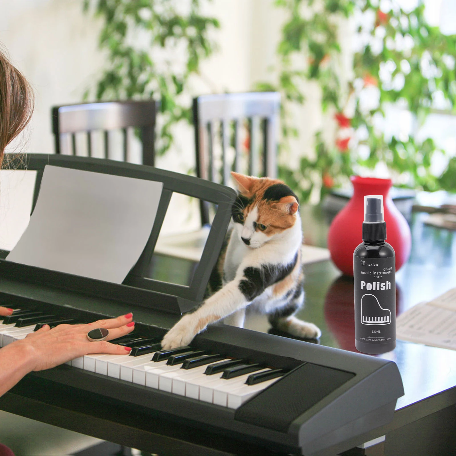 

Musical Instrument Cleaner Polishing Fluid Guitar Violin Piano Ukulele Care Accessories Portable Household Shiny New Long