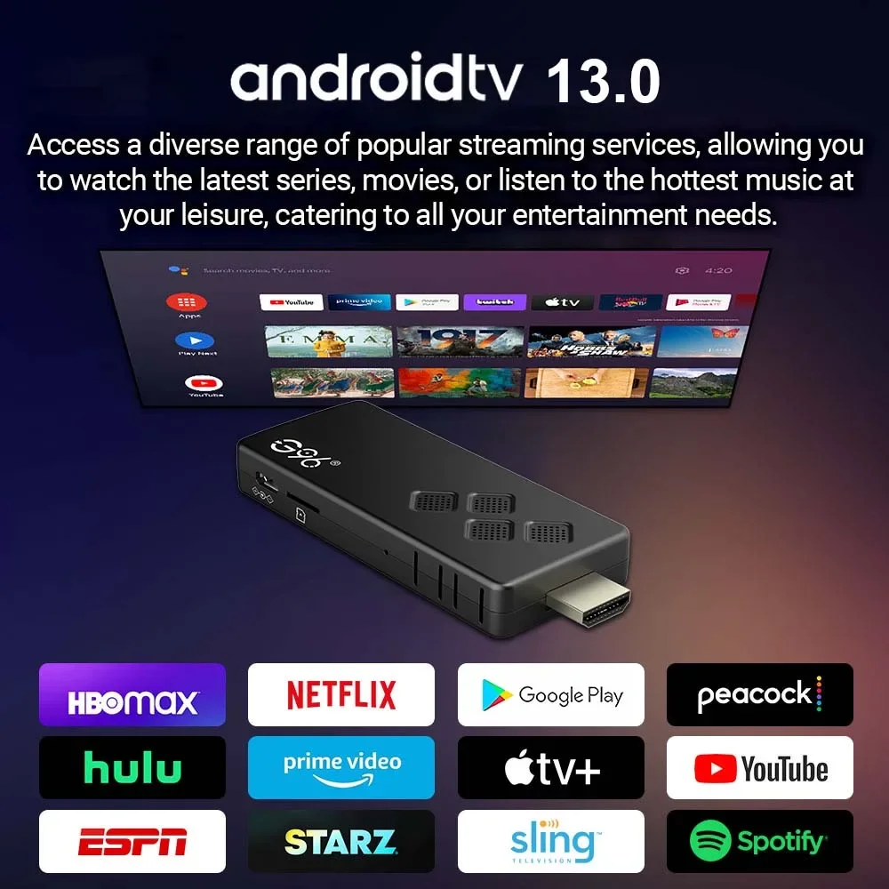 Mortal Q2 Global Version ATV Android13 TV Box AllwinnerH313 Google Voice Control Dual WiFi 4K Netflix Chromecast Televisor Smart