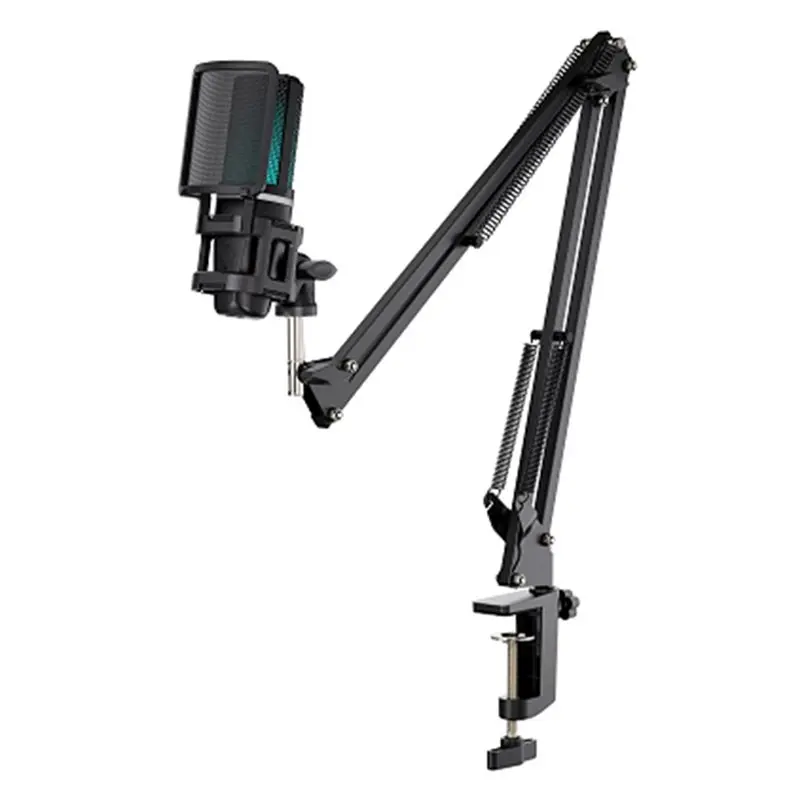 

Игровой конденсаторный микрофон RGB USB для записи на телефон, стриминга и работы с компьютером