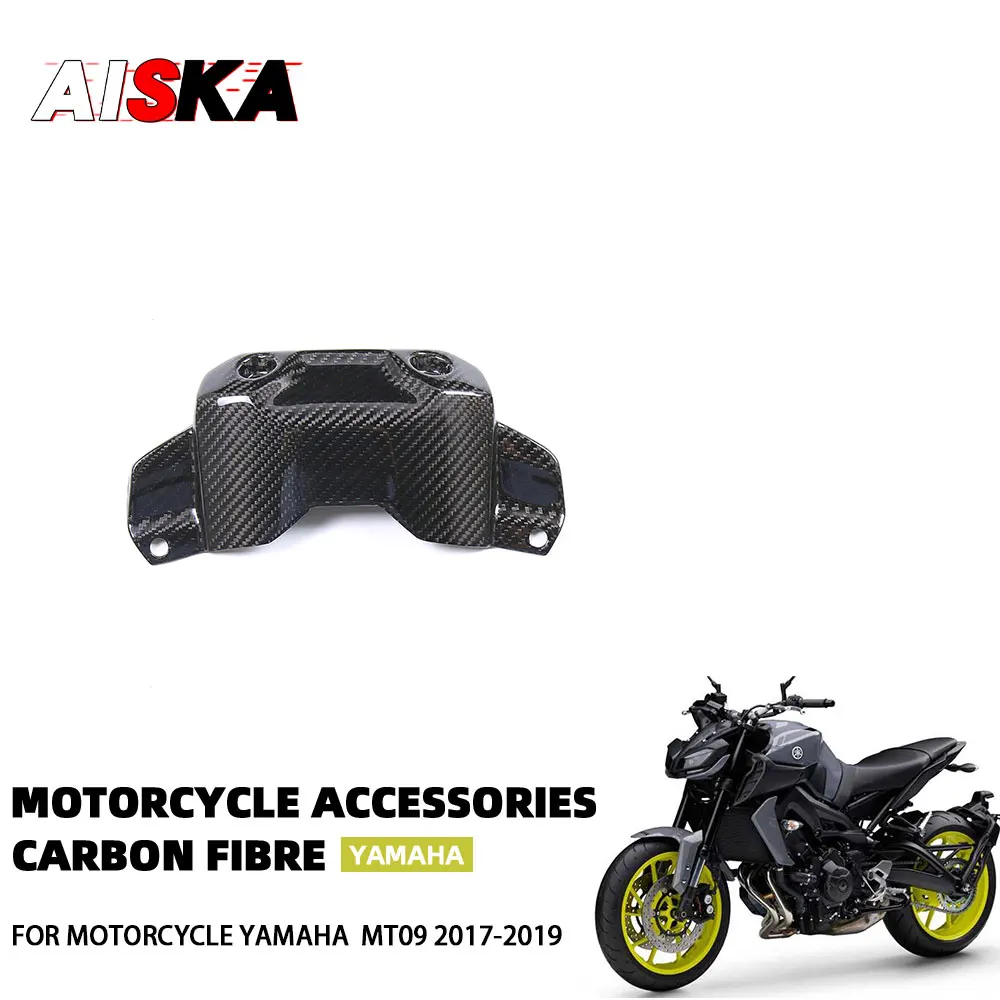 

For YAMAHA YZF MT09 MT-09 FZ09 FZ-09 100% Pure Carbon Fiber Motorcycle Fuel Gas Tank Cover Protector 2017 2018 2019