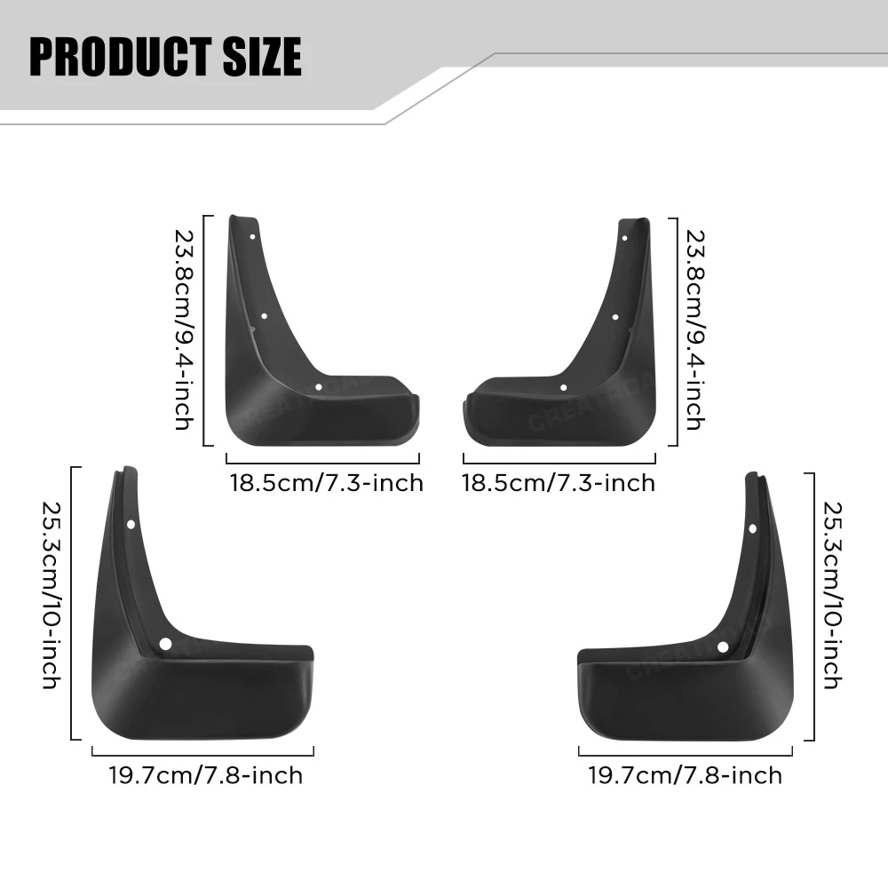 Custom Fit 4PCS Mud Flaps for Buick Lacrosse 2010 2011 2012 2013 2014 2015 2016 No Drilling Splash Guards Car Fender Accessories