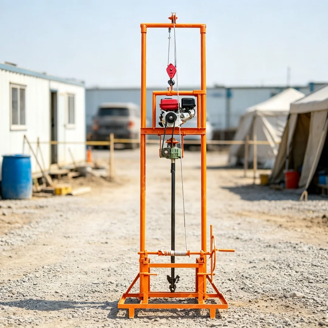 Customized Gantry Water Well Drilling Rig, Field Drilling Equipment for Rural Household Drinking‑water Wells