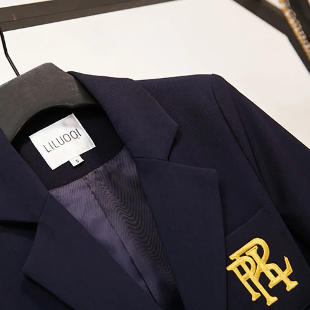 

Женский свободный облегающий осенний костюм в корейском стиле, универсальный студенческий маленький костюм, пальто, повседневная деловая одежда