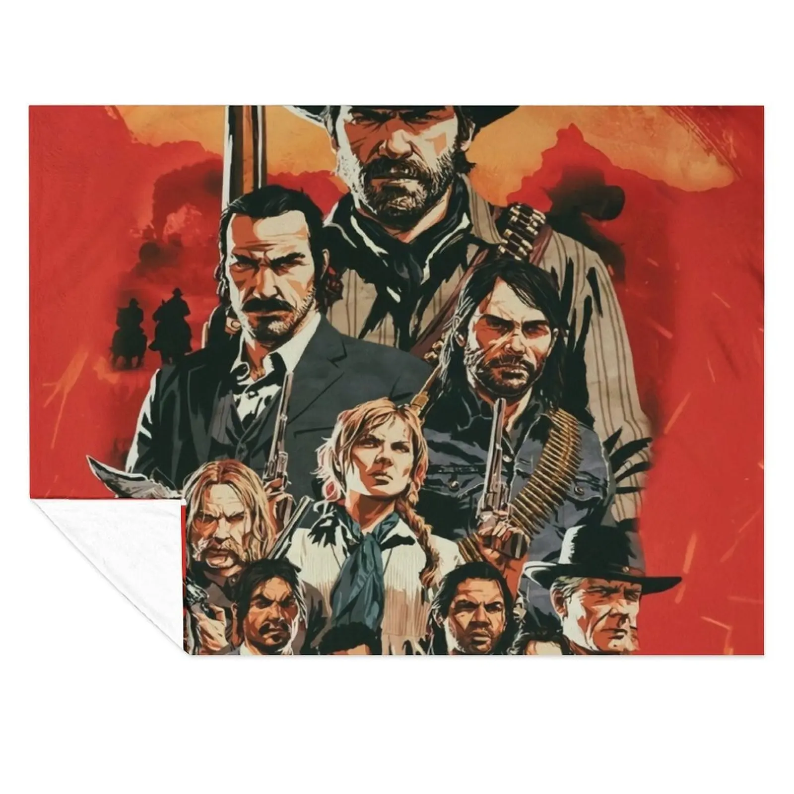 

cool art works of rdr 1 and 2 online game cool Throw Blanket bed plaid Hairys Luxury Designer Bed linens Blankets