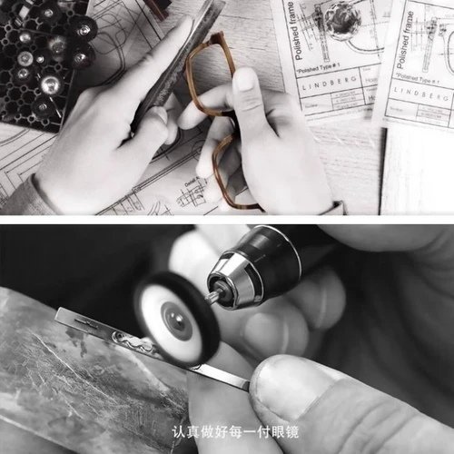 Imagen 2 del producto CLLOIO, nuevas gafas graduadas personalizables de doble haz con montura grande, gafas de lectura para hombres, gafas progresivas antiluz azul