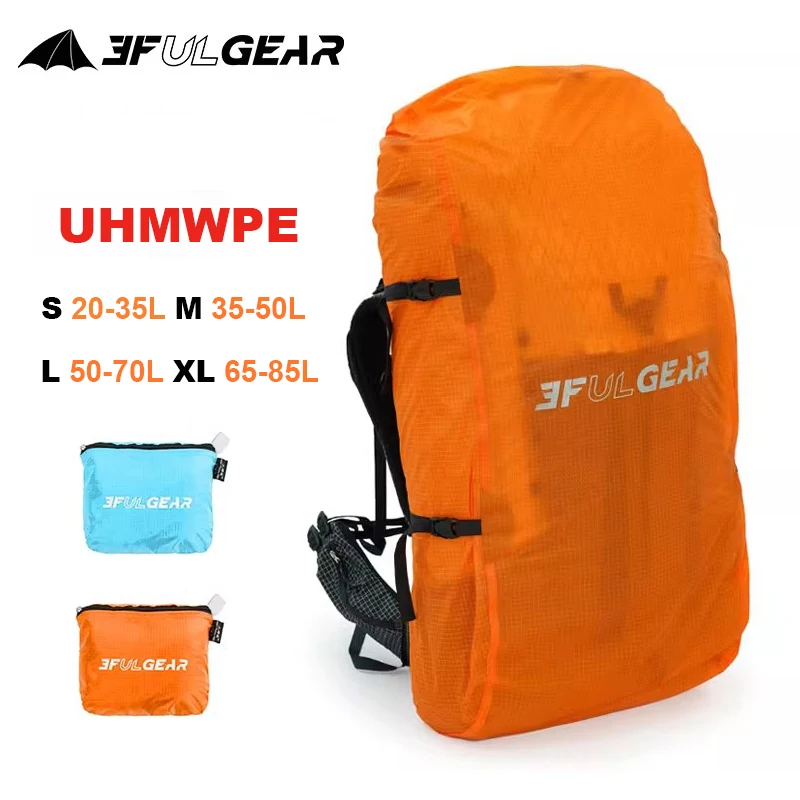 

3F UL GEAR Backpack Rain Cover 20-85L Outdoor Camping Hiking Backpack Mountaineering Dust Bag UHMWPE Rainproof Backpack Cover