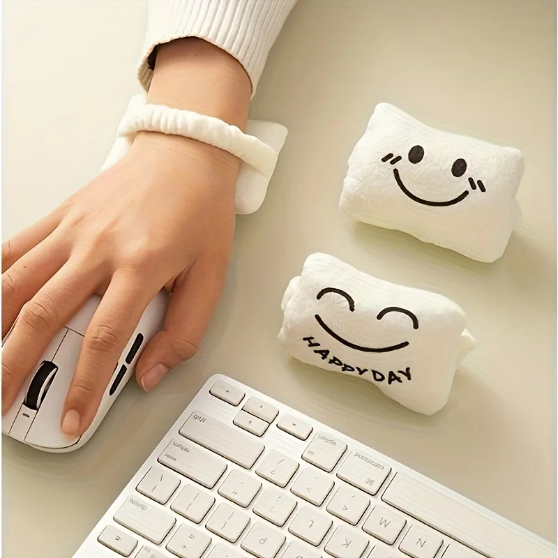 Bantalan Pergelangan Tangan Spons untuk Kantor Ringan, Pergelangan Tangan Komputer, Alat Bantu Kenyamanan Mengetik, Desain Mousepad Lucu, Bantalan Ringkas