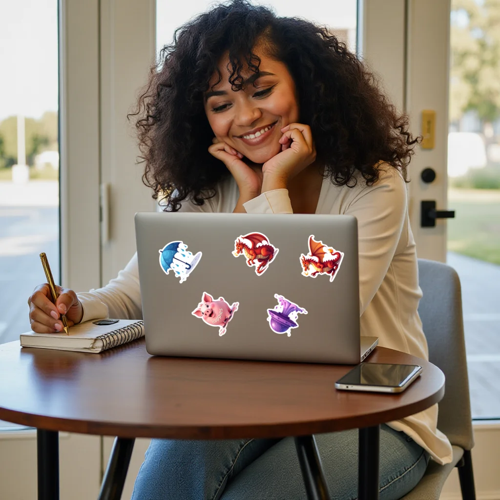 ملصقات العبارات ملصقات الحب المزخرفة ذاتية اللطيفة لزجاجة المياه ذاتية الحب للكمبيوتر المحمول