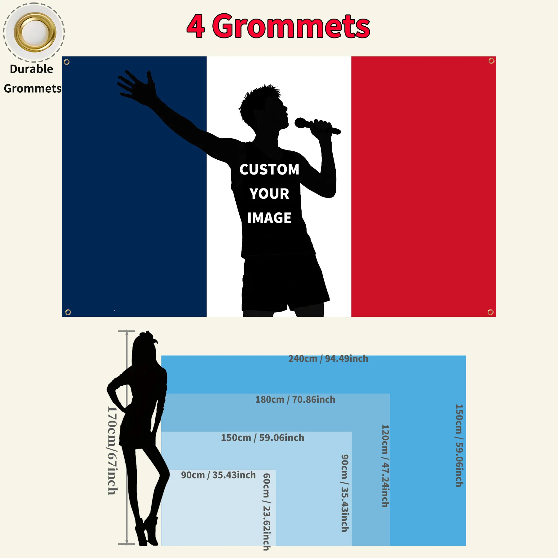 Variant: 4 GROMMETS