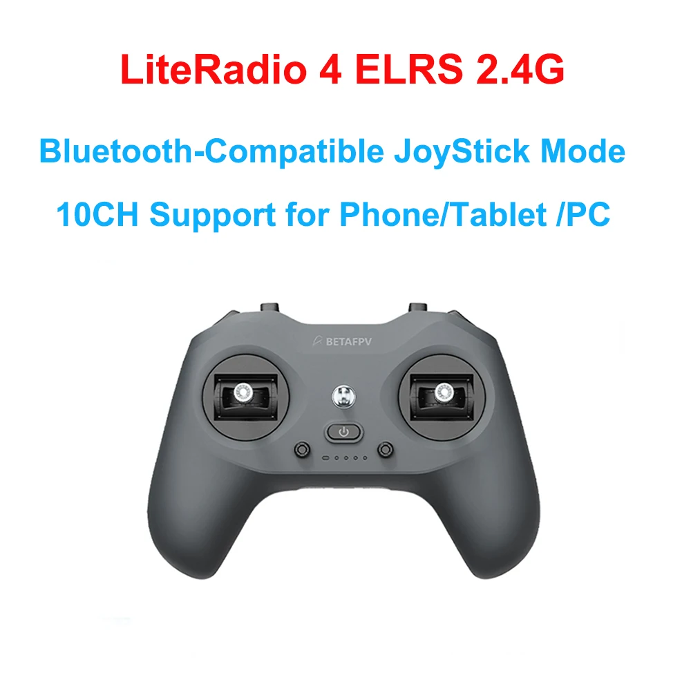 

BETAFPV LiteRadio 4 Transmitter 10CH ELRS 2.4GHz Bluetooh-Compatible 25mW/50mW/100mW For DJI RC FPV Drone Quadcopter Freestyle