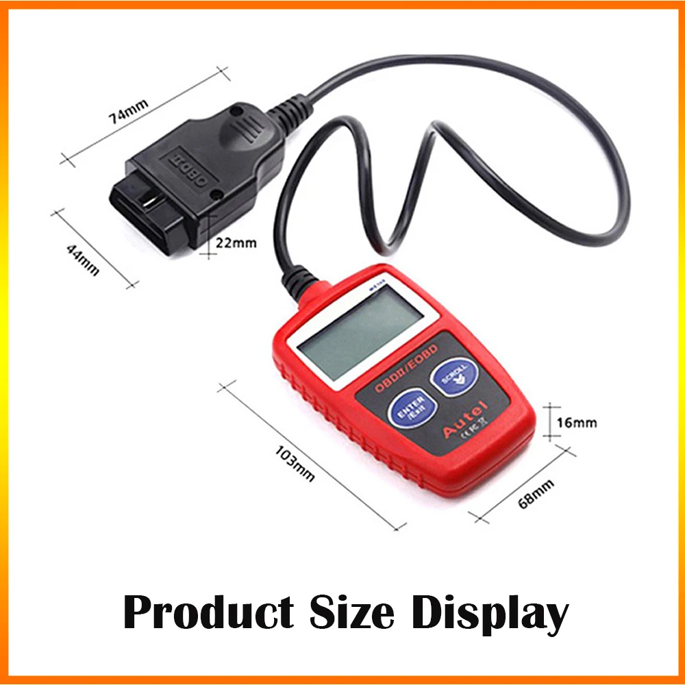 Automotive Inspection Tools OBD2 ELM327 Automotive Diagnostic Instrument Code Reader MS309 for Engine Fault Maintenance