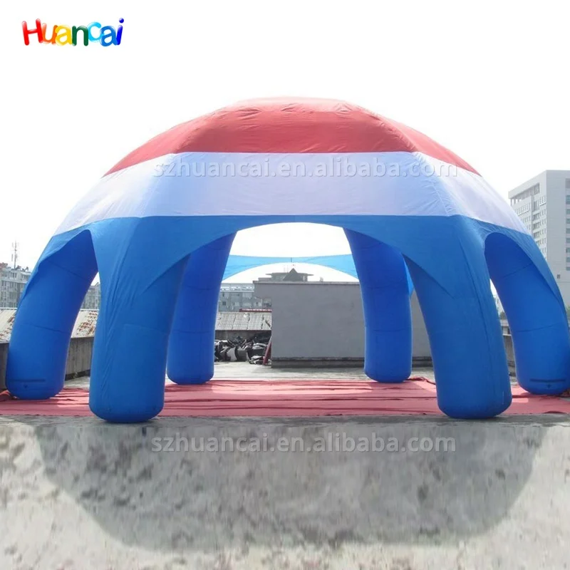 Portable Inflatable Advertising Awning Gazebo InflatableTent Custom Blow up Rainbow Spider Tents Arch With 8 Legs for Sale