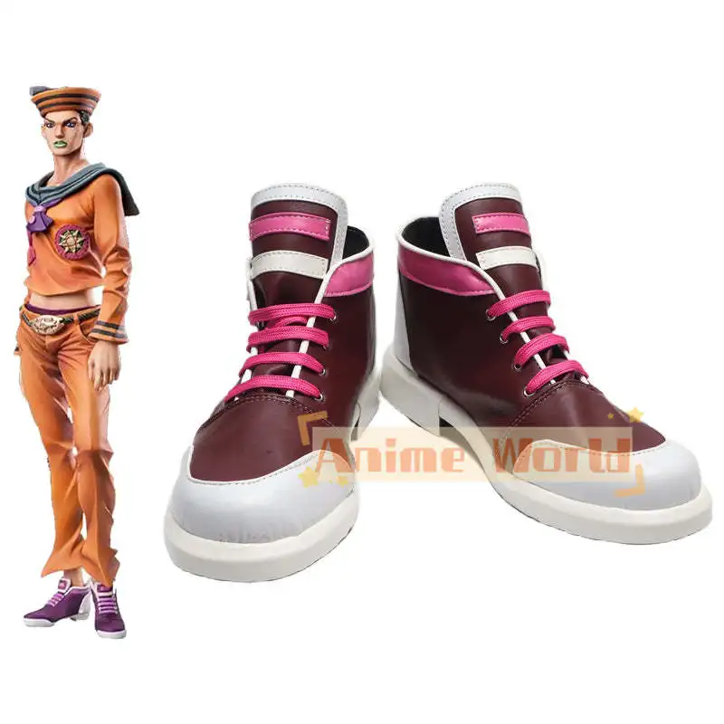 All-Star Battle R Josuke Higashikata Cosplay zapatos Halloween carnaval bota hecha a medida