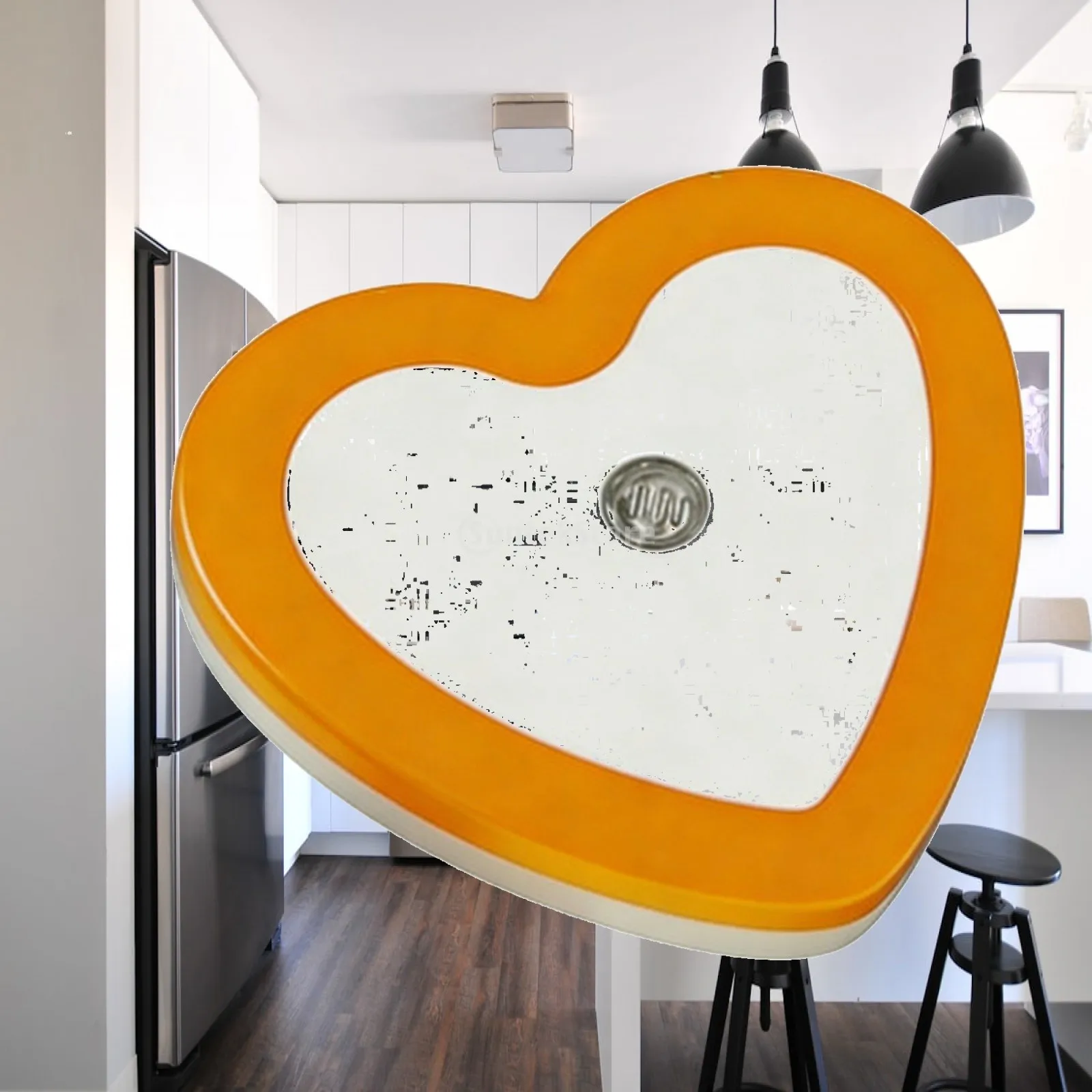 LED Heart Shaped Night Light for Bedroom Table Lamp Warm Glow for Cozy Couples Room Decor with Auto Light Control