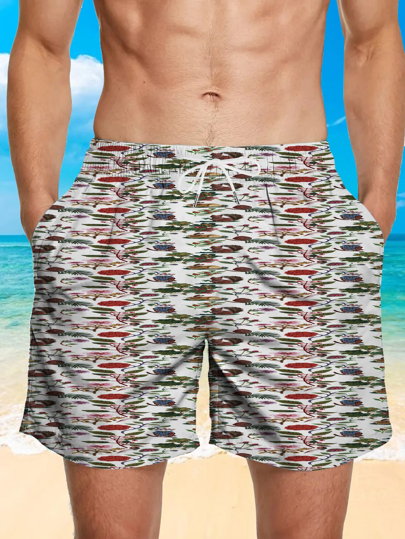 

Men's Outdoor Casual Shorts Durable Hiking Shorts for Camping Fishing Travel