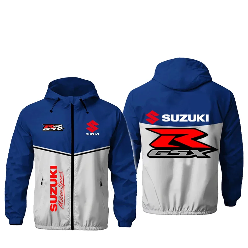 2026 Suzuki Racing Jacket Team Uniform Motorcycle Jacket Windproof Thin Sun-protective Clothing Outdoor Cycling Men's Jacket Y2K