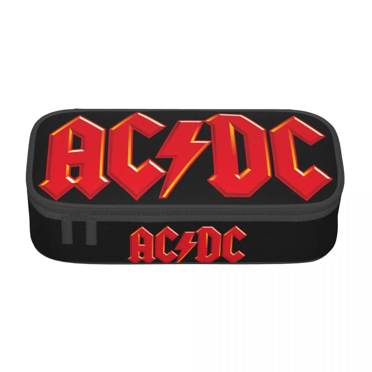 Customized Rock Heavy Metal AC DC School Pencil Cases Girls Boys Big Capacity Pencil Box Students Stationery