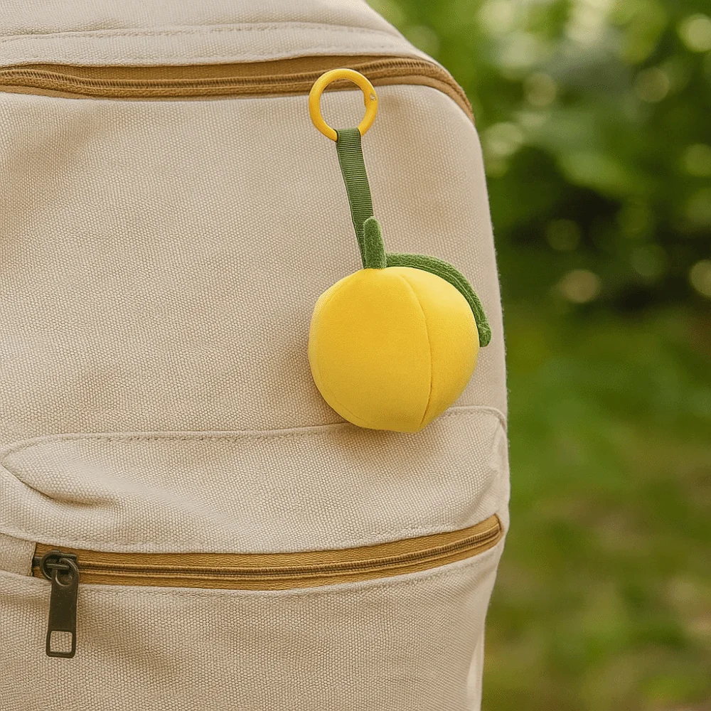 الإبداعية المانجو الفاكهة مفتاح سلسلة البرتقال حقيبة كرتونية قلادة الحبل بلون حلقة رئيسية على ظهره الملحقات #3