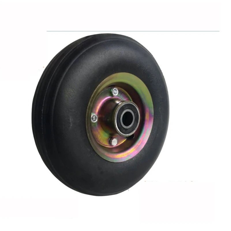 8/10/14/16 inch solid wheels 250/350-4/300-8/300-10 Pull cargo slot cart rubber tiresTrolley free of inflation wheel