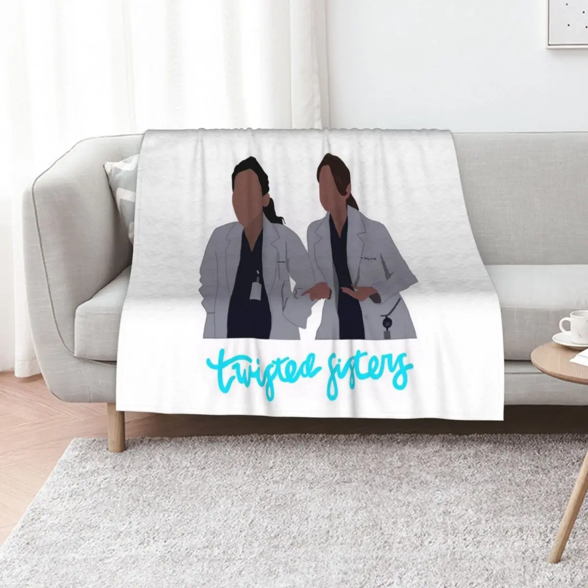 

The Twisted Sisters Throw Blanket for babies Softest Bed linens Stuffeds Blankets