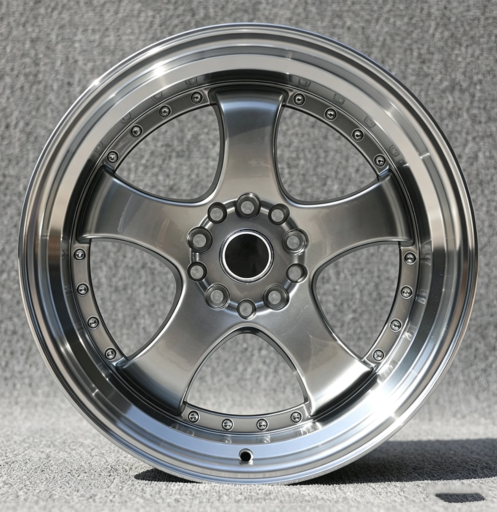 For YQ 18*8.5j 18*9.5j 5 Spoke Deep Dish Alloy Wheel Rim 5x120 5x114.3 PCD Flow Forming Modified Hub for Honda Toyota BMW Chevy
