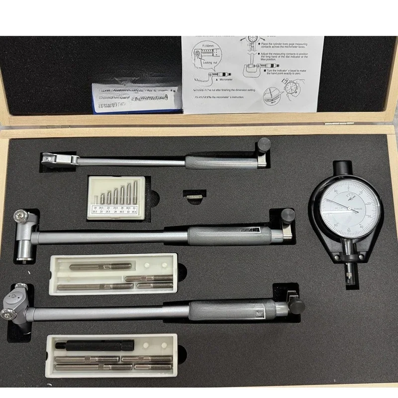 High-precision inner diameter dial meter 3 packs 18-160mm inner diameter meter set cylinder meter