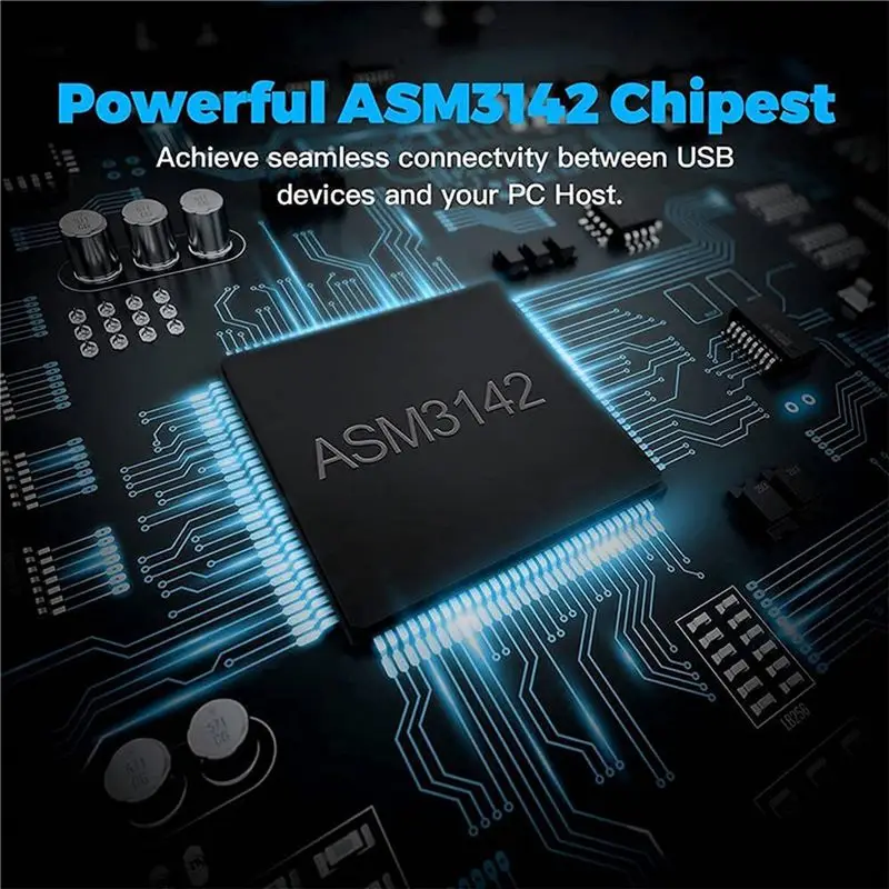 Exquisite-3X Pcie To USB 3.2 Gen 2 Adapter Card PCI Express Expansion Card PCI-E Add-On Cards Riser For PC Windows 10/8/7 And MA