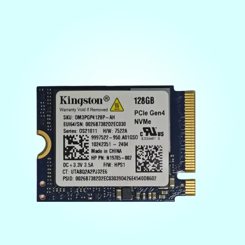 حزمة OEM Kingston SSD M.2 2230 NV3 500GB 1TB 2TB & OM3 128GB NVMe PCIe 4.0 Gen 4x4 محرك الحالة الصلبة الداخلي لأجهزة الكمبيوتر المحمول