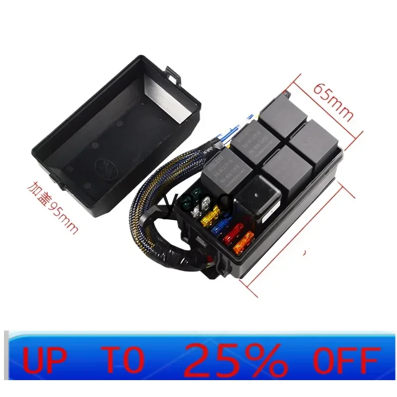 CX RV Car Relay Fuse Box Modified 6-way Control Fuse Box
