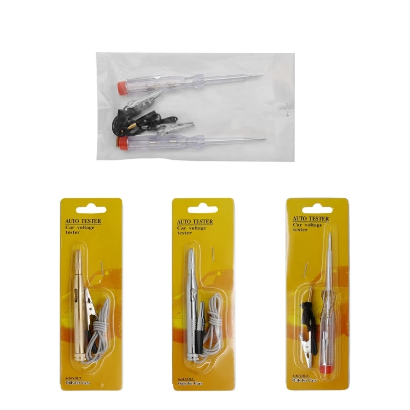 High Accuracy Car Circuit Tester Reliable Automotive Circuit Tester Screwdriver Testing Tool for 6 24V Vehicles