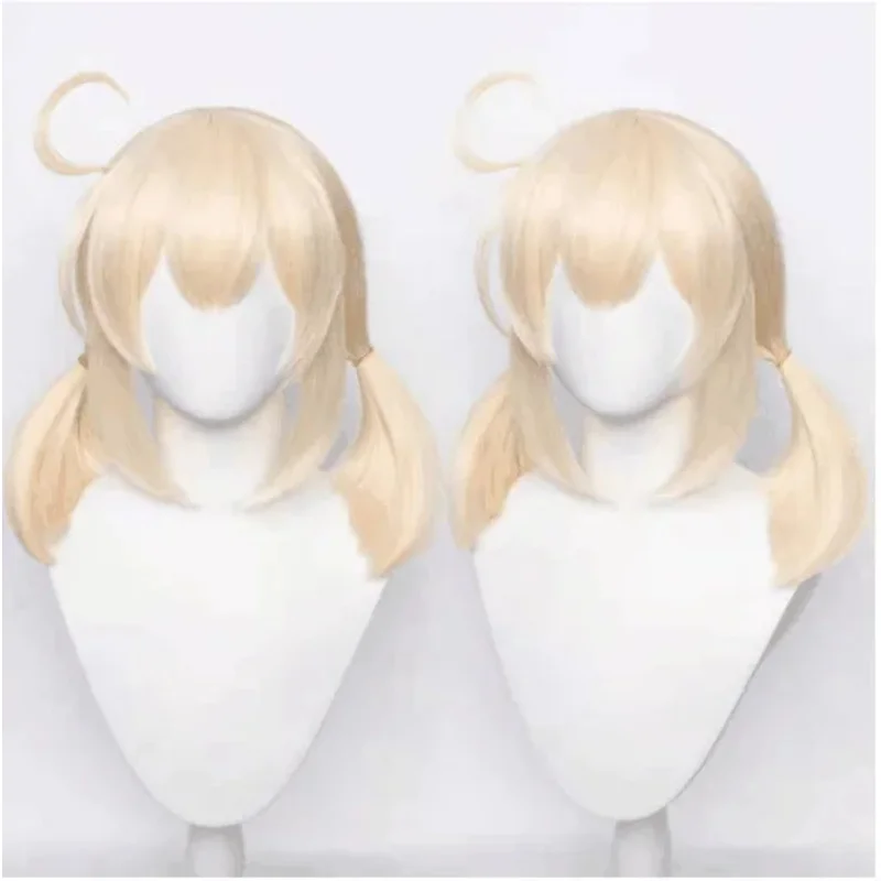 Anime Genshin Game Klee Spark Knight Girls Cute PU Leather Backpack Women Cosplay Costume Wig Accessories Props