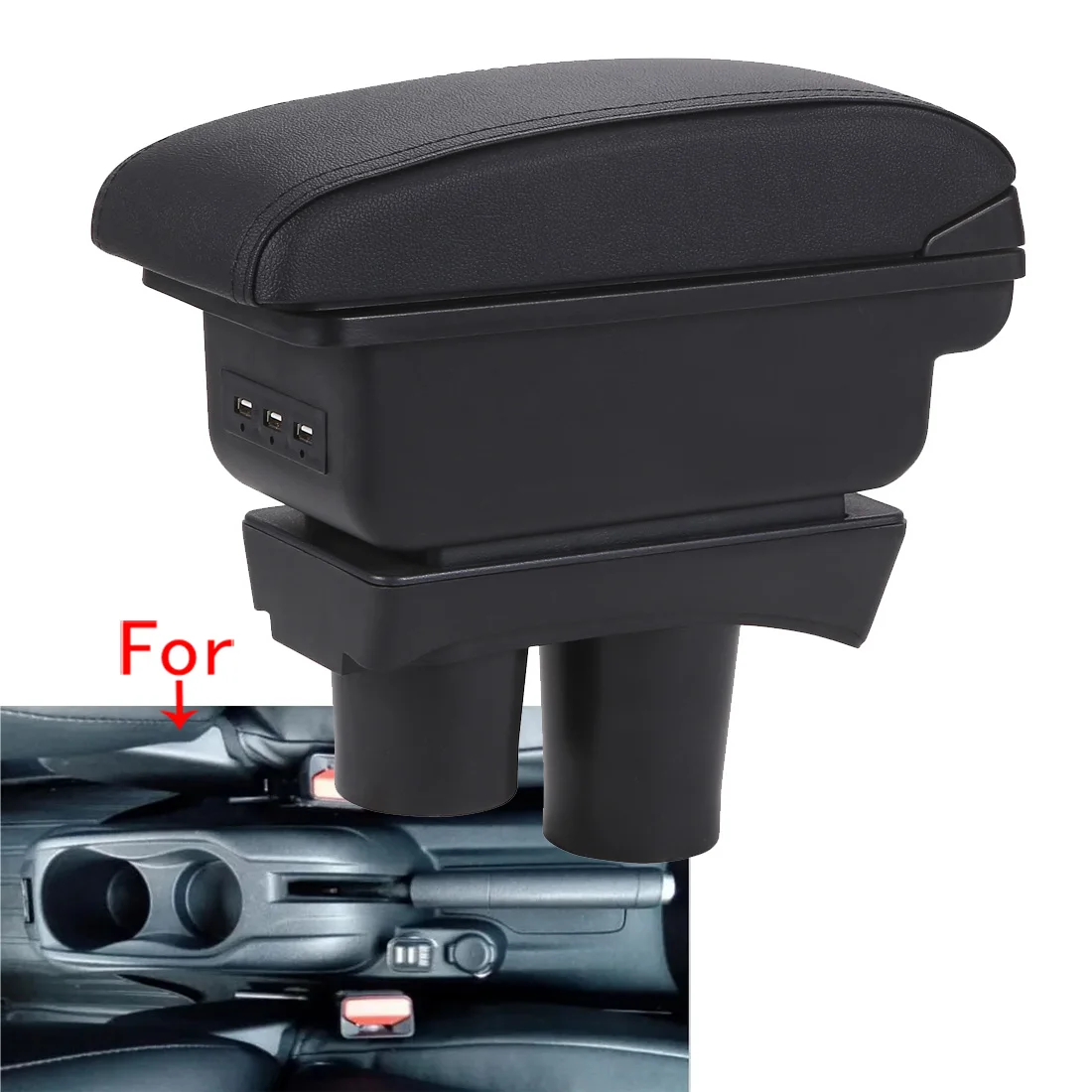 For Peugeot 301 Armrest Box For Peugeot 301 Car Armrest Storage Box Interior Parts Dedicated Retrofit Car Accessories