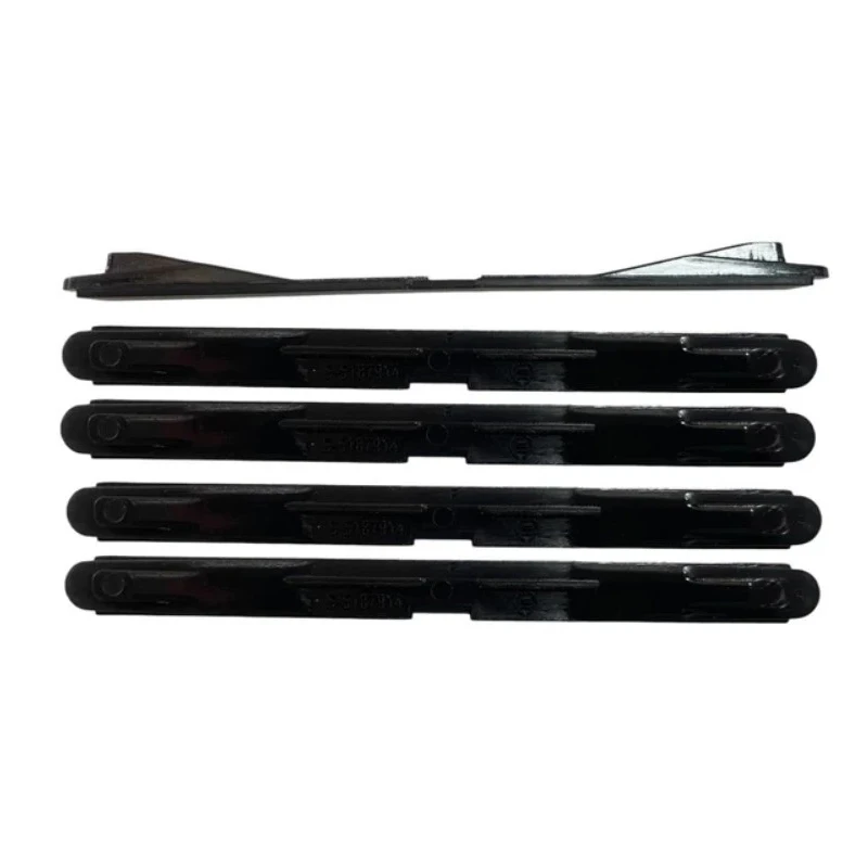 Image of 4 Stück für Vauxhall Opel Astra H Schwarze Vordere & Hintere Dachleisten 5187877 5187878 Deckenrinnen-Zierleisten Auto-Kunststoffteile