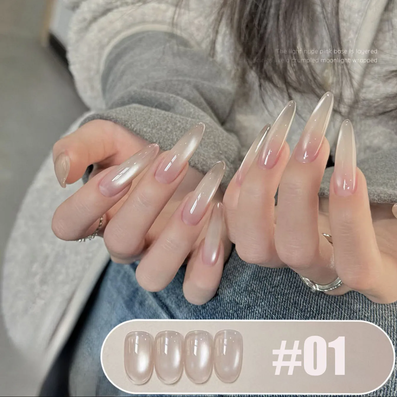 MIANEL 10ML 2026 Neuer Schneeweißer Märchenland 3-Farben Katzenauge Gel-Nagellack Funkelnder Goldschimmer Rosa Satin Glasperlen Nagelkunst – Detail 12