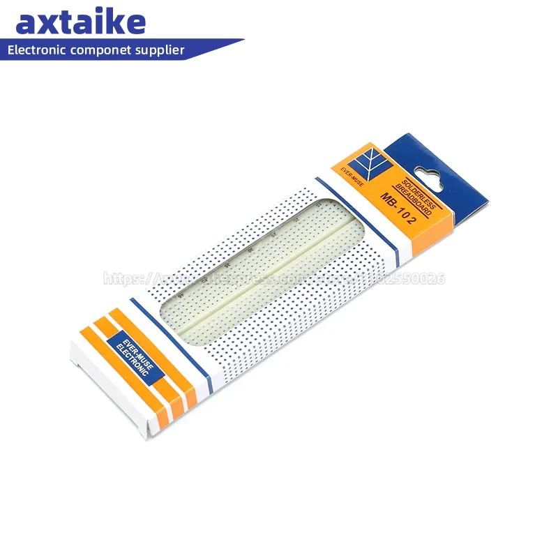 MB-102 MB102 165*55*10mm Breadboard 400 830 Point Solderless PCB Bread Board Test Develop DIY 200+630 holes Combination Splice